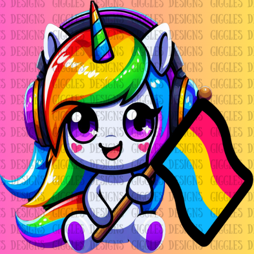 Pride Unicorn Flag Emotes | Rainbow LGBTQ+ Twitch & YouTube Pack