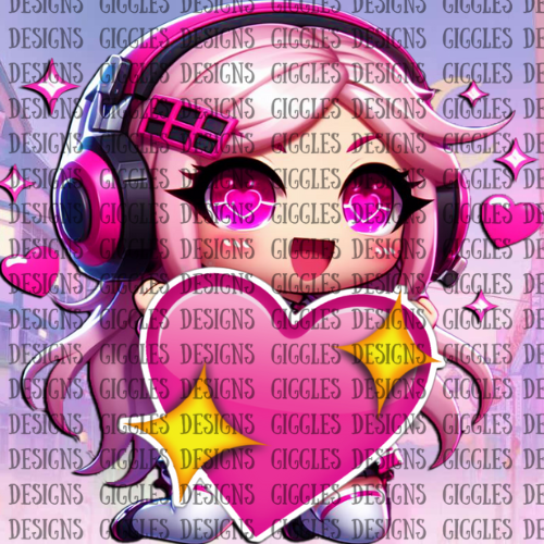 Anime Girl Streamer Emotes | Kawaii Twitch & YouTube Emote Pack