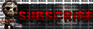 Dead by Daylight themed Twitch subscribe panel with eerie red and black design.