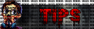 DBD inspired streamer tips panel with blood-splattered horror overlay design