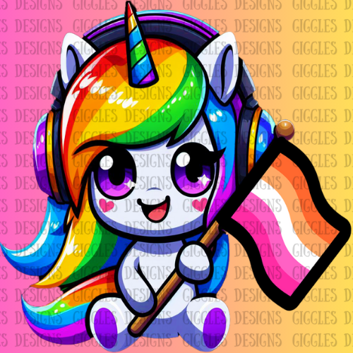 Pride Unicorn Flag Emotes | Rainbow LGBTQ+ Twitch & YouTube Pack
