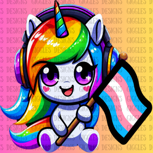Pride Unicorn Flag Emotes | Rainbow LGBTQ+ Twitch & YouTube Pack