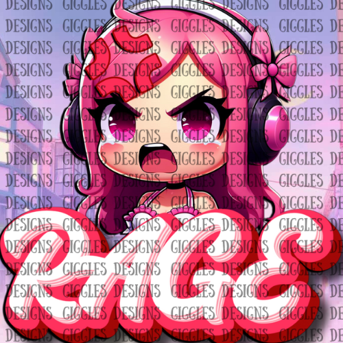 Anime Girl Streamer Emotes | Kawaii Twitch & YouTube Emote Pack