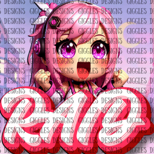 Anime Girl Streamer Emotes | Kawaii Twitch & YouTube Emote Pack